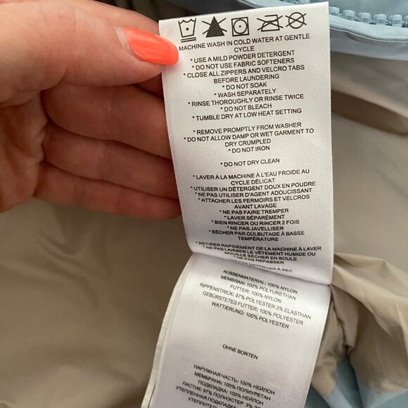 NWOT - Lole Kylee Water Repellent Puffer Jacket In Fog Blue - - Picture 7 of 15